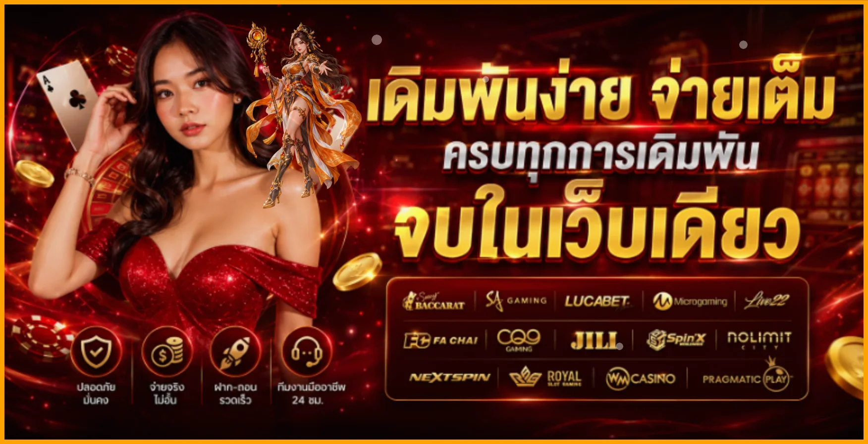 เกมและผู้ให้บริการบนหน้า NEO36 สล็อต